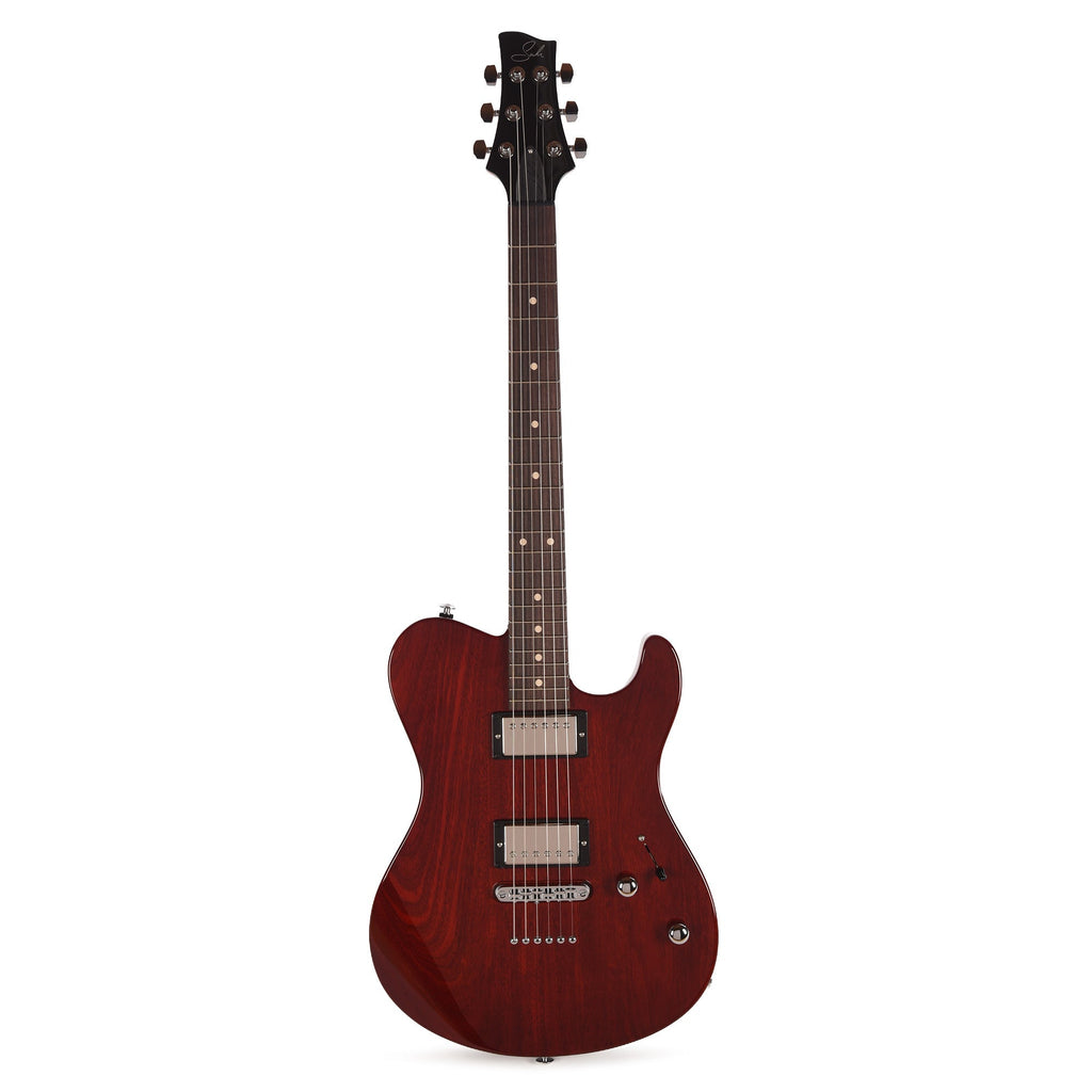Suhr Oso Short Scale Trans Red - Angle 4 | MUSICTONER