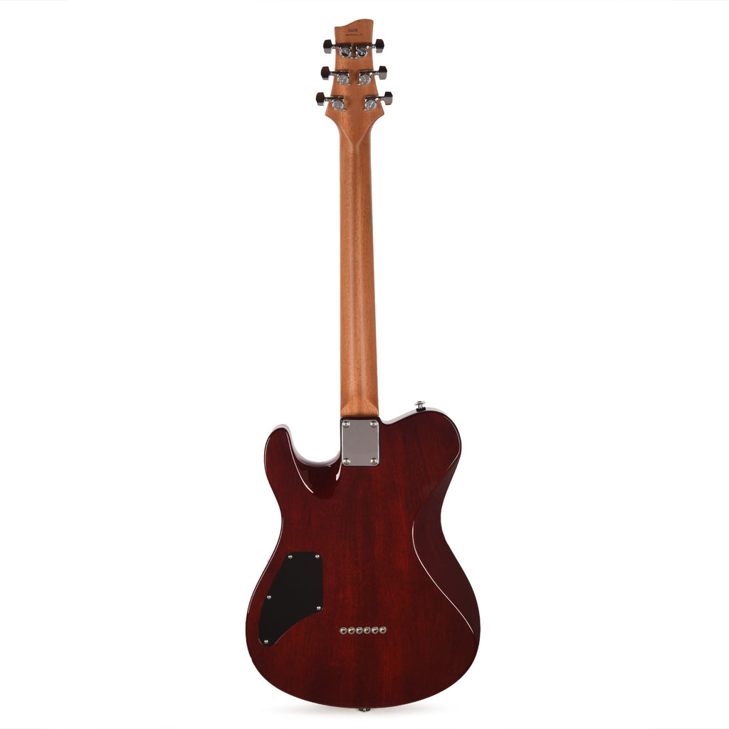 Suhr Oso Short Scale Trans Red - Angle 5 | MUSICTONER