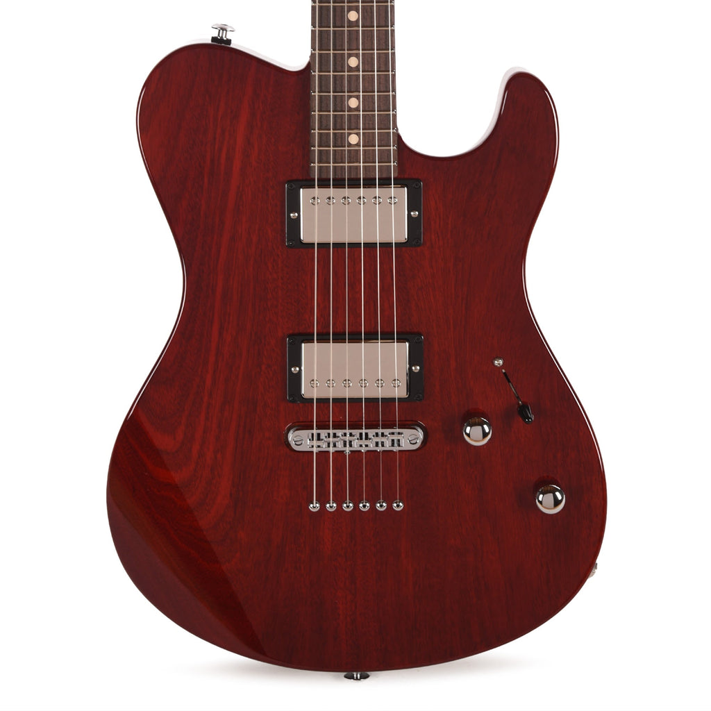 Suhr Oso Short Scale Trans Red - Angle 2 | MUSICTONER
