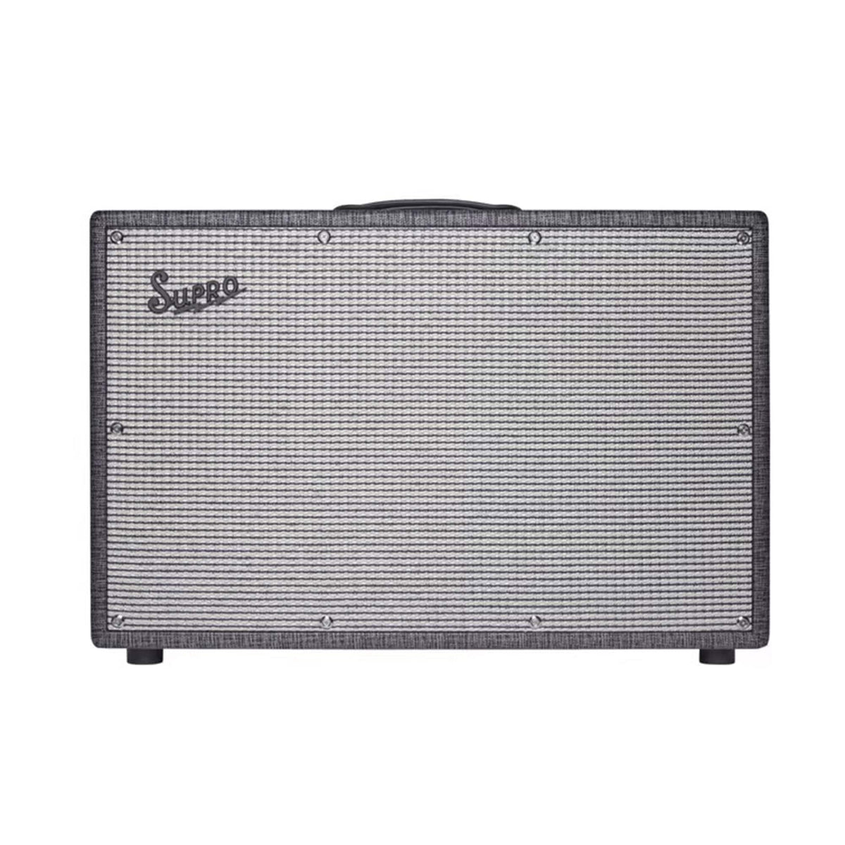 Supro Black Magick 2x12 Guitar Amp Cabinet Black Rhino