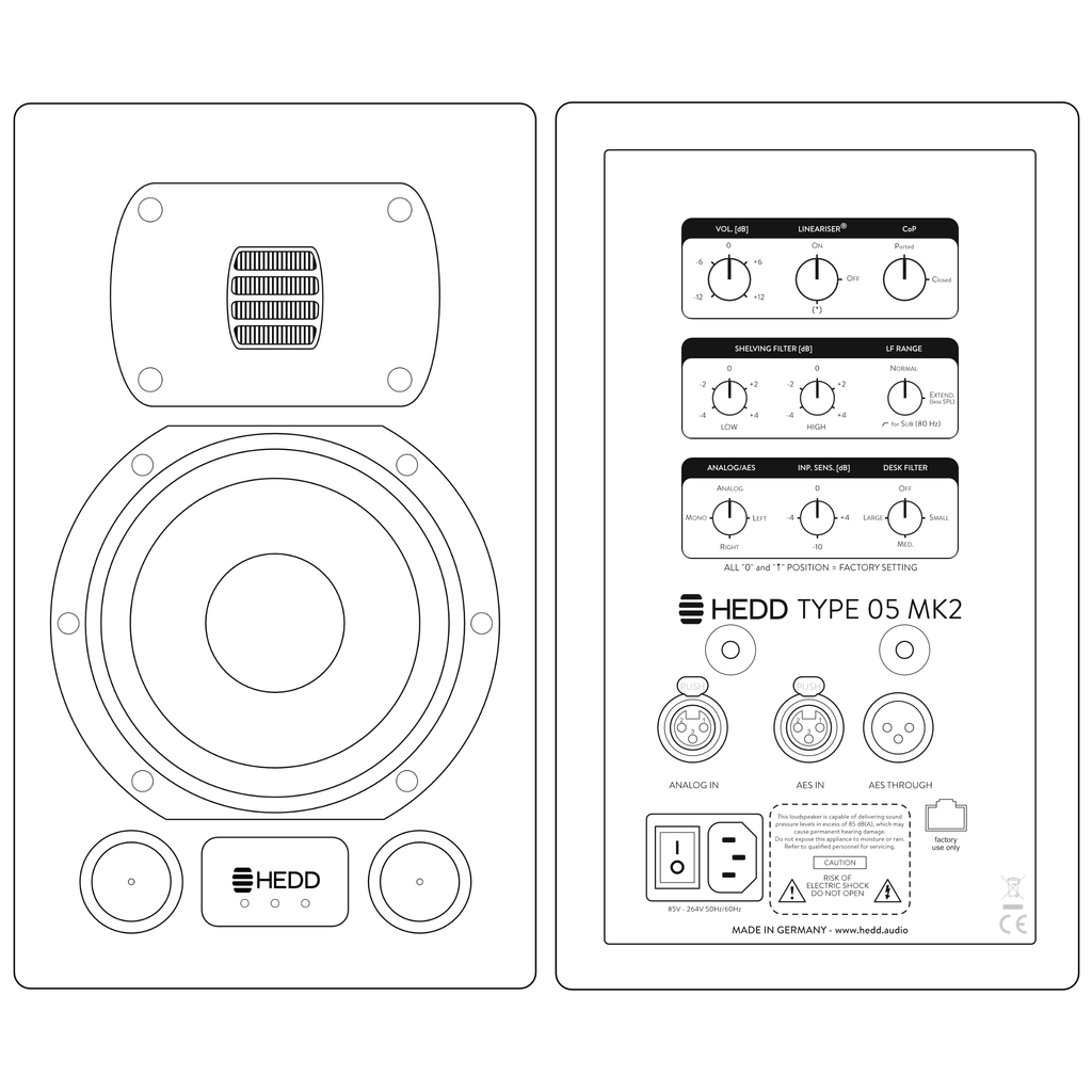 HEDD Type 05 MK2 Series Nearfield Studio Monitor - View 3 | MusicMarket