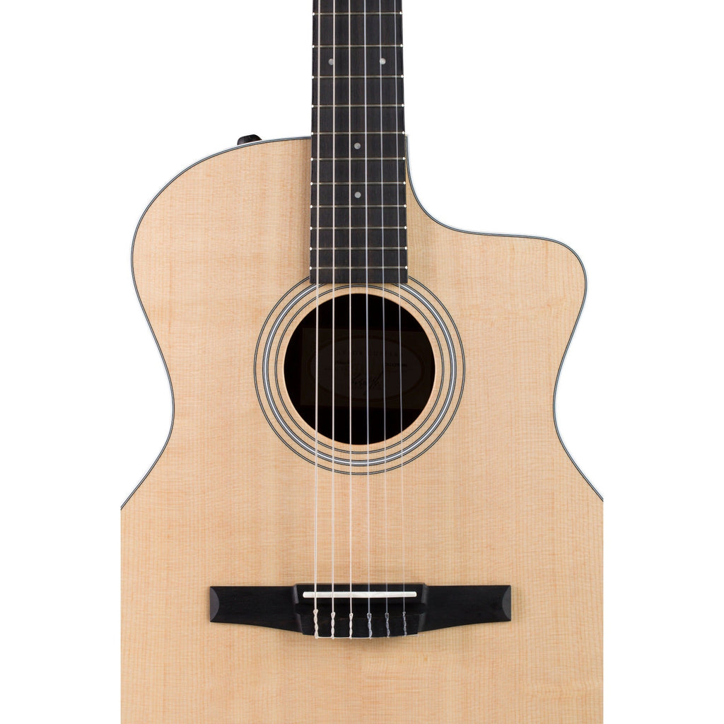 Taylor 214ce Nylon Grand Auditorium Acoustic Electric Guitar - View 7 | MusicMarket