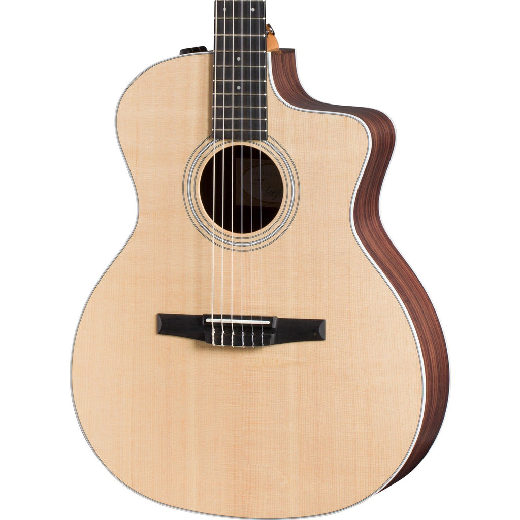 Taylor 214ce Nylon Grand Auditorium Acoustic Electric Guitar - MusicMarket