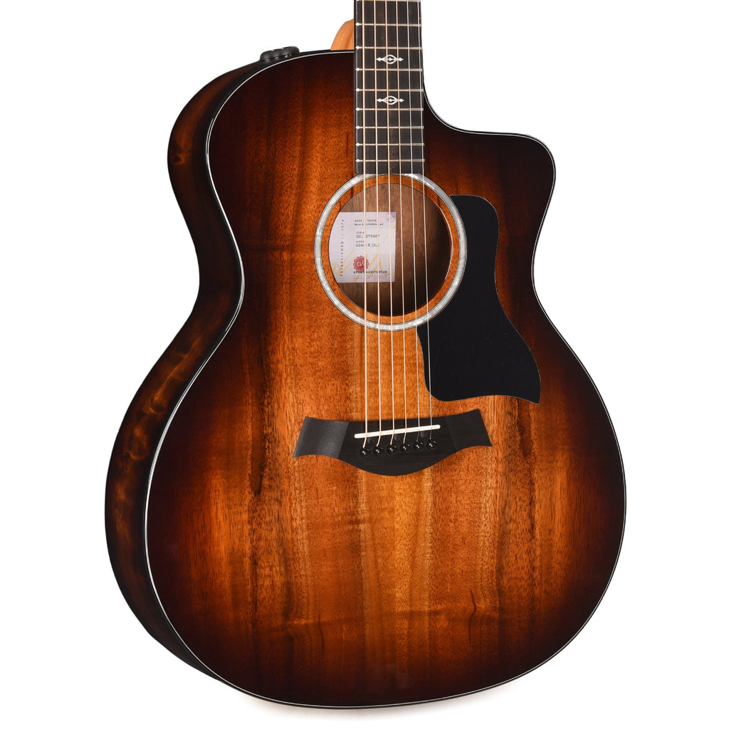 Taylor 224ce-K DLX Grand Auditorium Hawaiian Koa Shaded Edgburst ES2 - MUSICTONER