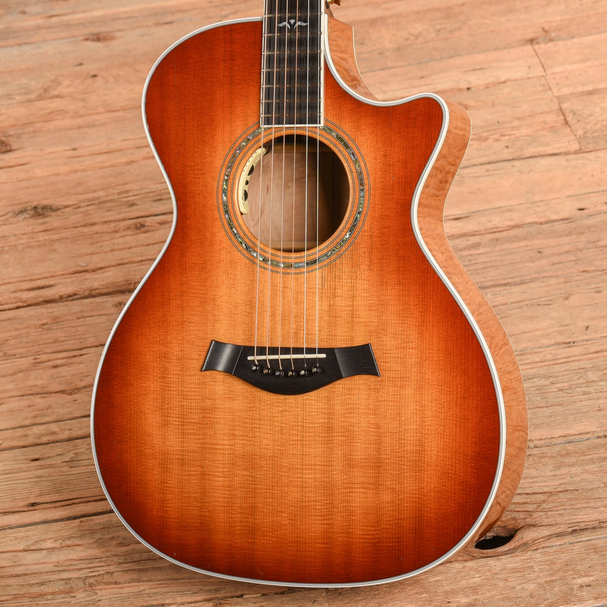 Taylor 612 Custom w/OHSC Sunburst - John Oates - Angle 2 | MUSICTONER