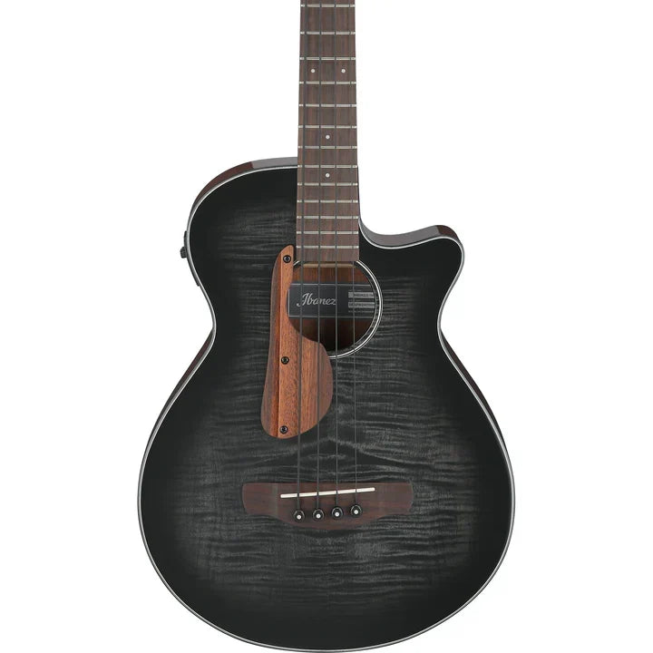 Ibanez AEGB25ETKH Acoustic Electric Bass Transparent Black Sunburst High Gloss - MusicMarket